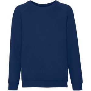 Fruit of the Loom Klassiek Raglan Sweatshirt voor kinderen/Kinderen (Marine)
