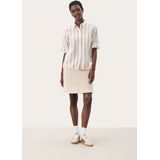 Overhemd met lang mouwen Relaxed fit Eggnog and Brown Stripe cream