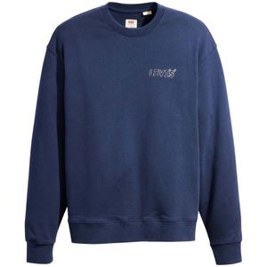 Levis Unisex Adult Graphic Crew Neck Relaxed Fit Sweatshirt (Marine)