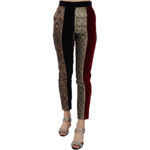 Dolce & Gabbana - Veelkleurige Broek - Slim-fit - Cropped