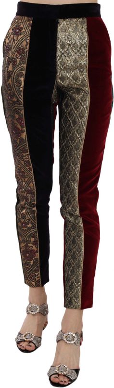 Dolce & Gabbana - Veelkleurige Broek - Slim-fit - Cropped