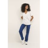 Dames-T-shirt met V-hals KAFFE Marin