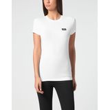 Plein Sport - T-shirt - Stretch Katoen - Glitterprint - Zwart