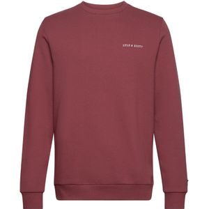 Lyle & Scott - Fletcher - Sweatshirt - Bordeauxrood - Geborduurd Logo