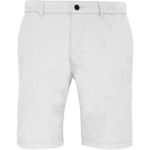Asquith & Fox Heren Casual Chino Shorts (Wit)