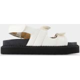 Isabel Marant - Madee-Gb - Sandalen - Wit - Lamsleer - Klittenbandsluiting