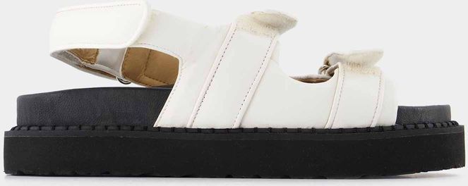 Isabel Marant - Madee-Gb - Sandalen - Wit - Lamsleer - Klittenbandsluiting