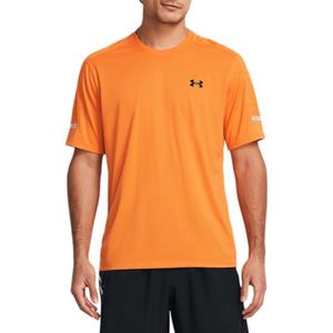 Under Armour - UA Tech Utility - T-shirt - Oranje - Korte Mouwen
