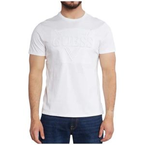Guess T-shirt Met Reliëf Voor Heren - Maat XL