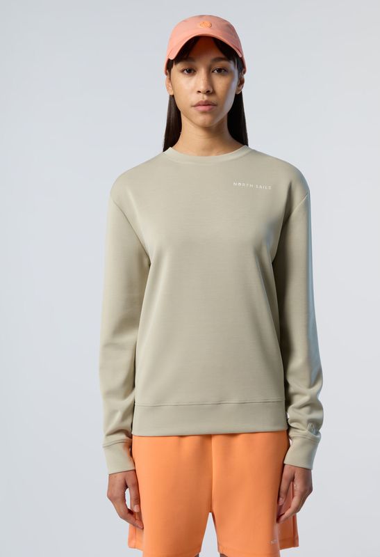 North Sails - Crew Neck Knit Sweater - Groen - Dames - Lange Mouwen