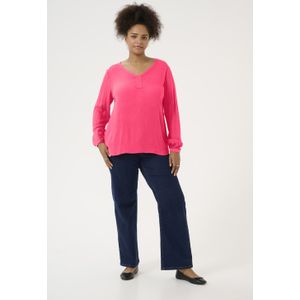 Blouse met lange mouwen Regular fit Raspberry pink