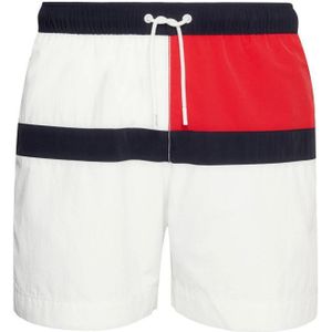 Tommy Hilfiger Zwemshort Wit/rood/donkerblauw - Maat XL