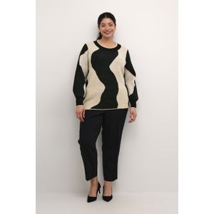 Pullover Regular fit black offwhite