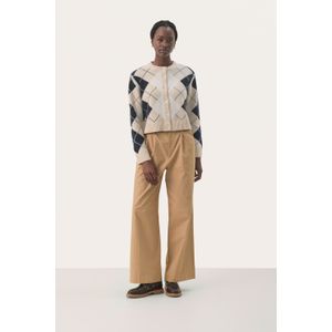 Part Two - Gebreid Vest - Veelkleurig - Lange Mouwen - Ronde Hals - Knoopsluiting