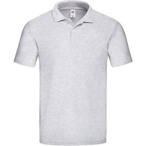 Fruit Of The Loom Heren Original Pique Heather Poloshirt (Heide Grijs) - Maat M