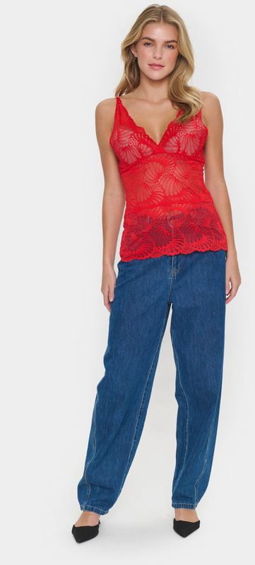 Saint Tropez, Dames, Tops, Rood, Maat: L Lame,