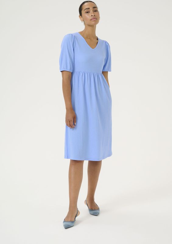 Kaffe Jurk 'Veneda'  azuur