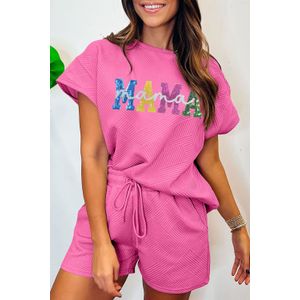 Mama Pailletten Shorts Set