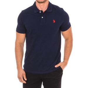 U.S. Polo Assn. - Poloshirt - Blauw - Katoen - Korte Mouwen