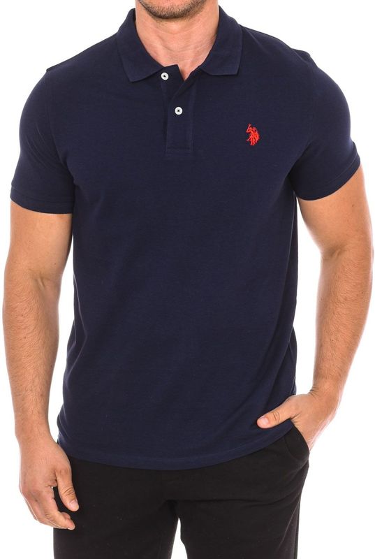 U.S. Polo Assn. - Poloshirt - Blauw - Katoen - Korte Mouwen