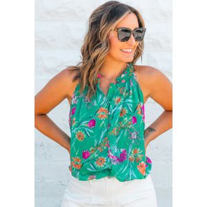 Bloemenprint Mouwloze Blouse