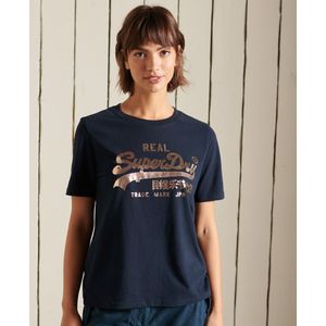 Superdry Boho Vintage Logo T-shirt Met Glitter - Dames - Maat 40