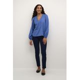 Kaffe - Blouse 'Elise' - Blauw Denim - Blouseshirt