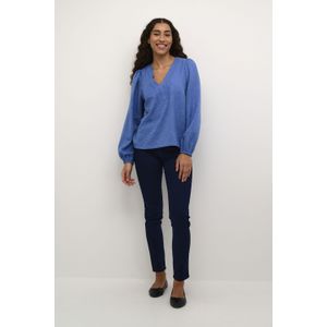 Kaffe - Blouse 'Elise' - Blauw Denim - Blouseshirt