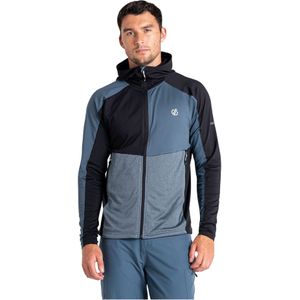 Dare 2B Heren Assimilate Core Stretch Hooded Midlayer (Orion Grijs/Zwart)