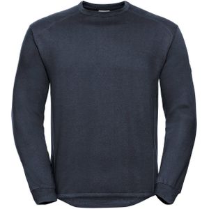 Russell Zwaargewicht uniseks sweater voor volwassenen (Franse marine)