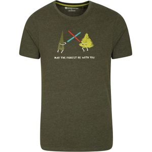 Mountain Warehouse Heren May The Forest Be With You T-Shirt (Khaki Groen)