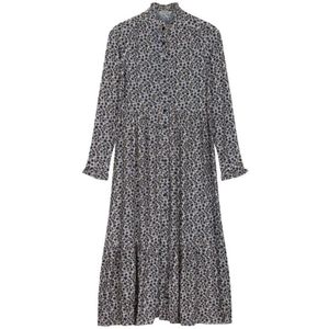 Regatta Dames/Dames Orla Kiely Floral Long-Sleeved Midi Dress (Middernacht) - Maat 44