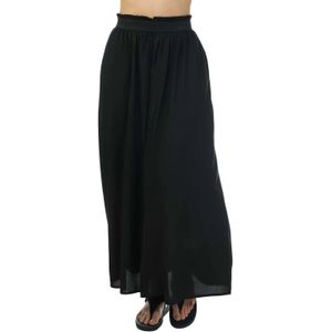 Only Dames/Dames Paperbag Maxi Rok (Zwart)