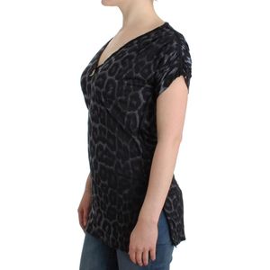Luipaard Top Met V-hals
