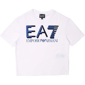 Boy's Emporio Armani EA7 Logo Series T-Shirt in White