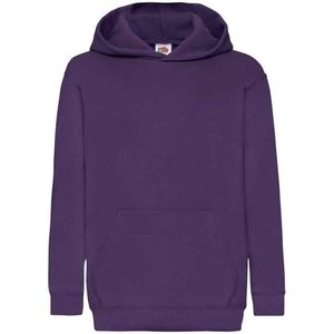 Fruit of the Loom Kinderen/Kinderen Classic Hooded Sweatshirt (Paars)