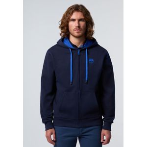 North Sails Hoodie Volledige ritssluiting met logopatch