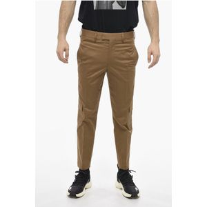 NATE - Skinny Fit Cargo-broek - Bruin - Stretchkatoen