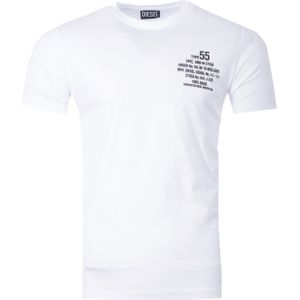 Diesel - A06498 - T-shirt - Grijs - Korte Mouwen - Slim Fit