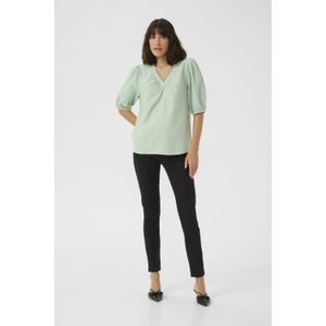 Blouse met korte mouwen Regular fit Balsam Green CC green