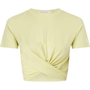 Calvin Klein Dames T-shirt Twisted Cropped - Maat M