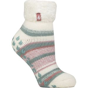 Vrouwen Zachte Gestreepte Lounge Sokken voor de Winter