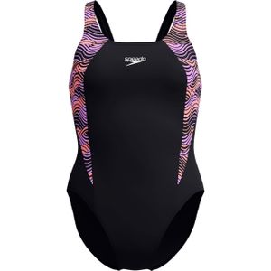 Speedo Dames/Dames Hyperboom Splice Muscleback Eèndelig Zwempak (Zwart)