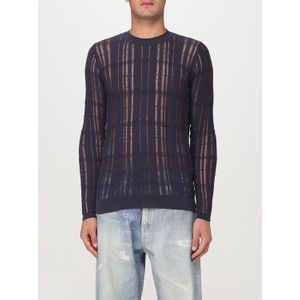 Gewassen Marineblauwe Gebreide Trui