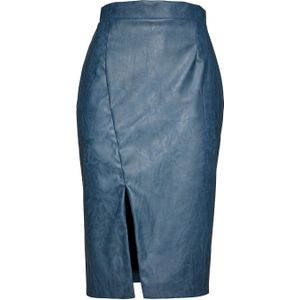 Indigo - Kokerrok - Imitatieleer