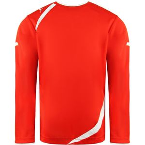 Puma - United - Voetbalshirt - Rood Wit - Lange Mouw - Junioren