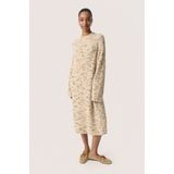 Soaked in Luxury, Dames, Jurken, Beige, Maat: M Wol,