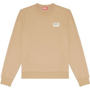 Diesel - Sweatshirt - Beige - Klein Patchlogo