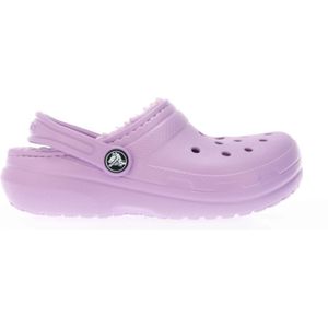 Girl's Crocs Junior Classic Lined Clogs In Purple - Maat 30
