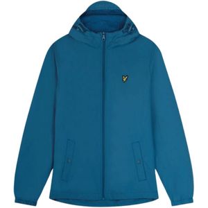 Lyle & Scott lichtgewicht lenteblauwe jas